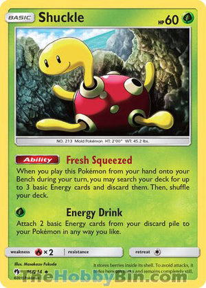 0016 Shuckle Uncommon Lost Thunder