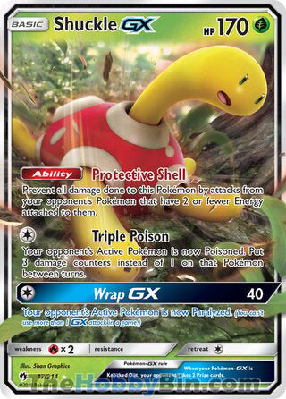 Shuckle GX #17/214 Ultra Rare - Lost Thunder Pokemon card