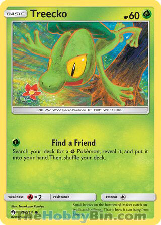 Treecko #20/214 Common - Lost Thunder Pokemon card