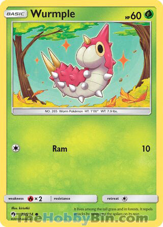 Wurmple #23/214 Common - Lost Thunder Pokemon card