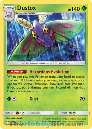 0028 Dustox Rare Lost Thunder