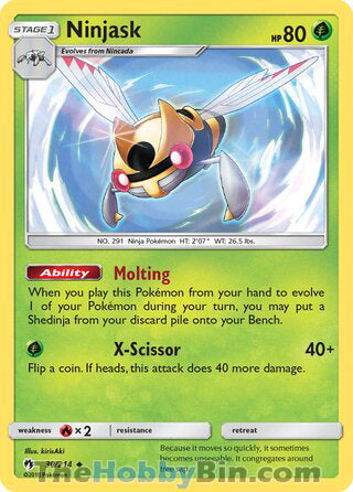 Ninjask Lost Thunder Uncommon #30/214