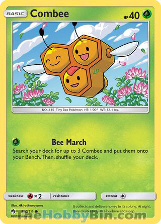 Combee #31/214 Common - Lost Thunder Pokemon card