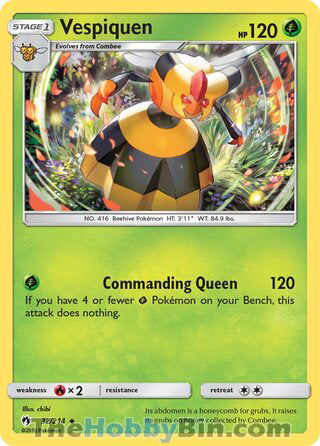 Vespiquen #32/214 Uncommon - Lost Thunder Pokemon card