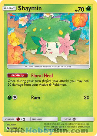 Shaymin Lost Thunder Holo Rare #33/214