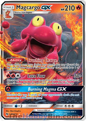 0044 Magcargo GX Ultra Rare Lost Thunder