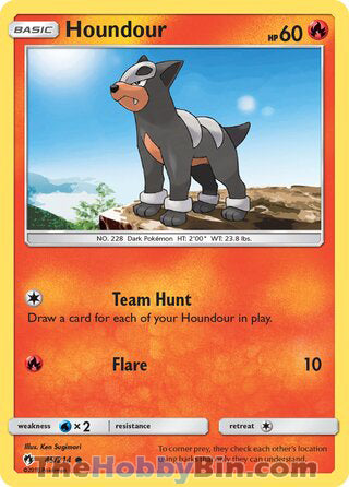 Houndour Lost Thunder Common #45/214