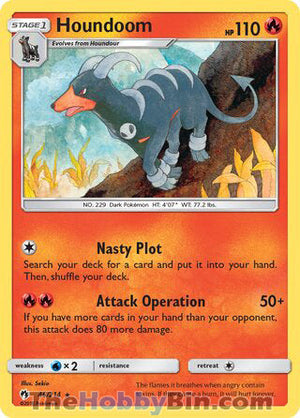 0046 Houndoom Rare Lost Thunder