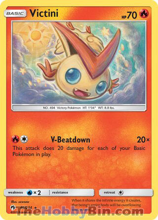 Victini #49/214 Rare - Lost Thunder Pokemon card