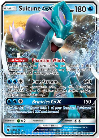 Suicune GX #60/214 Ultra Rare - Lost Thunder Pokemon card
