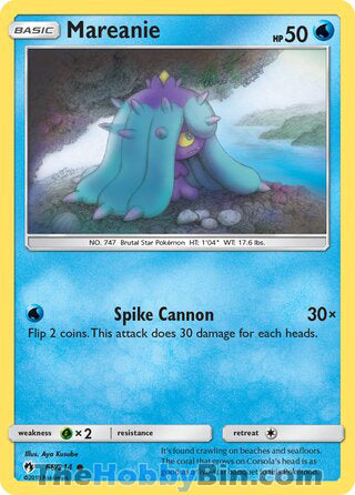 Mareanie #68/214 Common - Lost Thunder Pokemon card