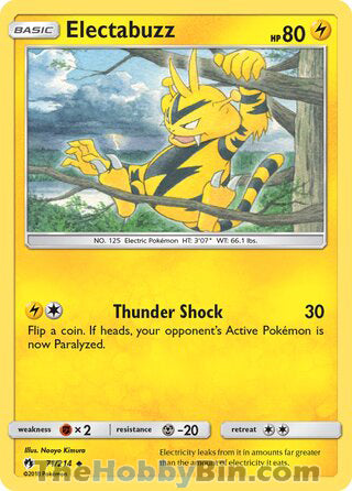 Electabuzz #71/214 Uncommon - Lost Thunder Pokemon card