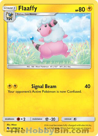 Flaaffy #77/214 Uncommon - Lost Thunder Pokemon card