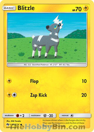 Blitzle #81/214 Common - Lost Thunder Pokemon card