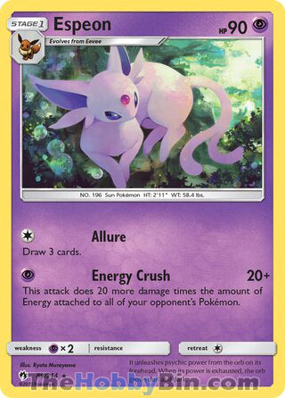 Espeon Lost Thunder Rare #89/214