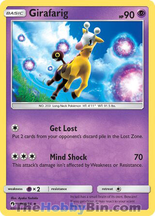 Girafarig #94/214 Uncommon - Lost Thunder Pokemon card