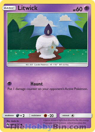 Litwick #101/214 Common - Lost Thunder Pokemon card
