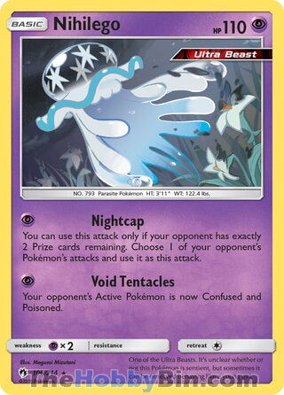 Nihilego #106/214 Holo Rare - Lost Thunder Pokemon card