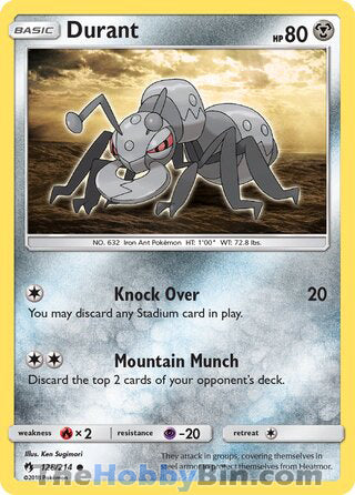 Durant #128/214 Common - Lost Thunder Pokemon card