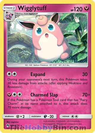 Wigglytuff #134/214 Rare - Lost Thunder Pokemon card