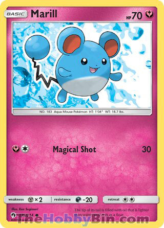 Marill #135/214 Common - Lost Thunder Pokemon card