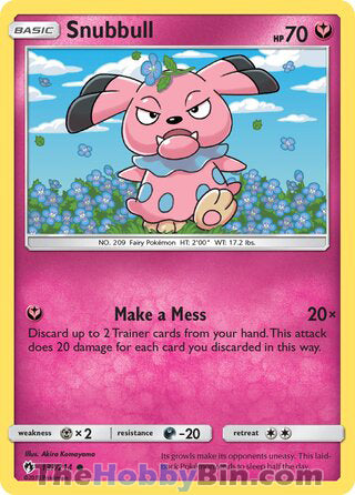 Snubbull #137/214 Common - Lost Thunder Pokemon card