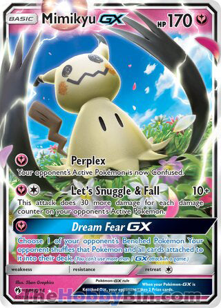 Mimikyu GX #149/214 Ultra Rare - Lost Thunder Pokemon card