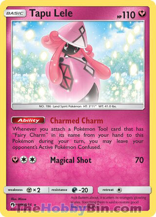 Tapu Lele #150/214 Holo Rare - Lost Thunder Pokemon card