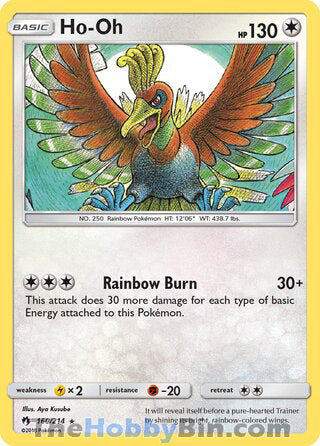Ho-Oh #160/214 Rare - Lost Thunder Pokemon card