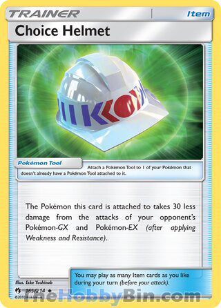 Choice Helmet #169/214 Uncommon - Lost Thunder Pokemon card