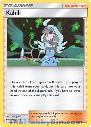 Kahili #179/214 Uncommon - Lost Thunder Pokemon card