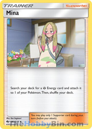 Mina #183/214 Uncommon - Lost Thunder Pokemon card