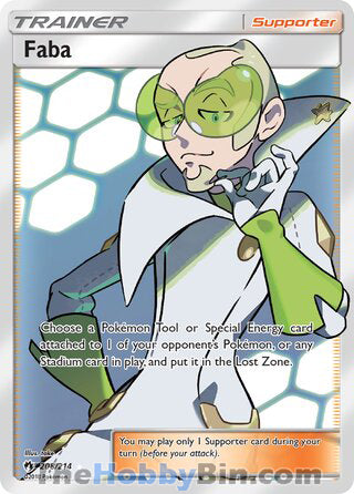Faba #208/214 Ultra Rare - Lost Thunder Pokemon card