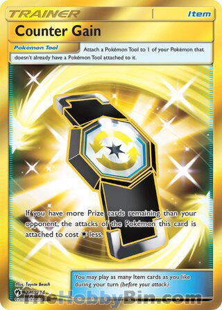 Counter Gain #230/214 Secret Rare - Lost Thunder Pokemon card