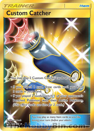 Custom Catcher #231/214 Secret Rare - Lost Thunder Pokemon card