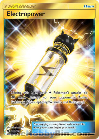 Electropower #232/214 Secret Rare - Lost Thunder Pokemon card