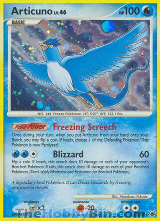 Articuno Majestic Dawn Holo Rare #1/100