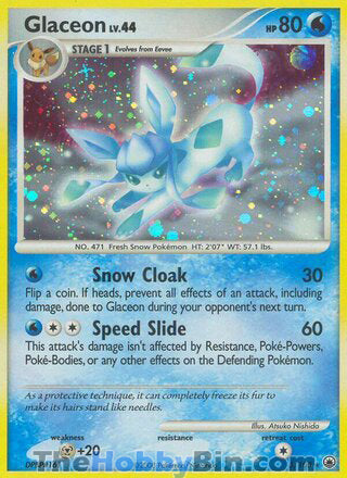 Glaceon Majestic Dawn Holo Rare #5/100