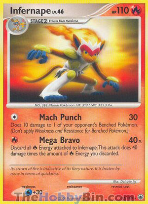 0022 Infernape Rare Majestic Dawn