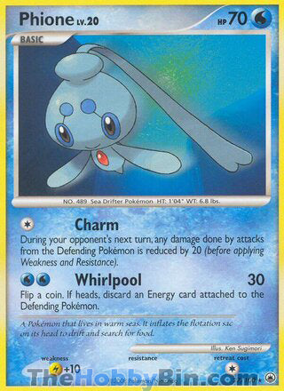 Phione #27/100 Rare - Majestic Dawn Pokemon card
