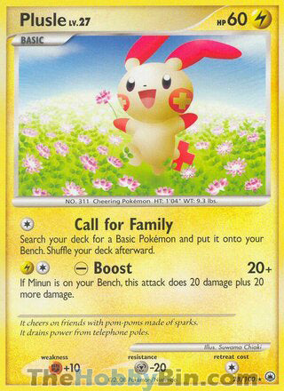 Plusle #28/100 Rare - Majestic Dawn Pokemon card