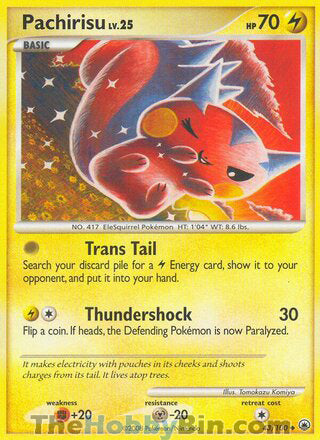 Pachirisu #43/100 Uncommon - Majestic Dawn Pokemon card