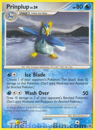 Prinplup #44/100 Uncommon - Majestic Dawn Pokemon card