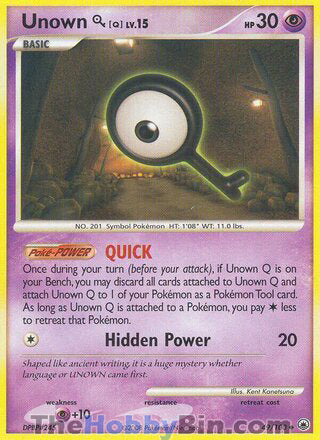 Unown [Q] #49/100 Uncommon - Majestic Dawn Pokemon card