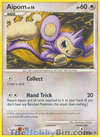 Aipom #50/100 Common - Majestic Dawn Pokemon card