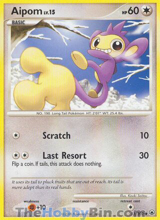 Aipom #51/100 Common - Majestic Dawn Pokemon card