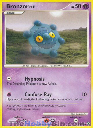 Bronzor #52/100 Common - Majestic Dawn Pokemon card