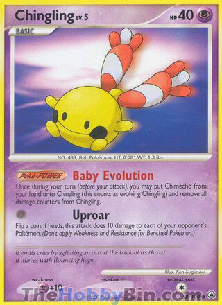 Chingling #58/100 Common - Majestic Dawn Pokemon card