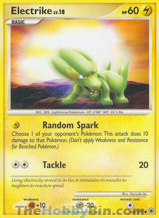 Electrike #64/100 Common - Majestic Dawn Pokemon card