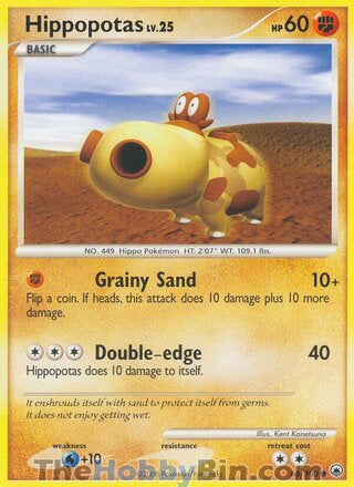 Hippopotas #66/100 Common - Majestic Dawn Pokemon card